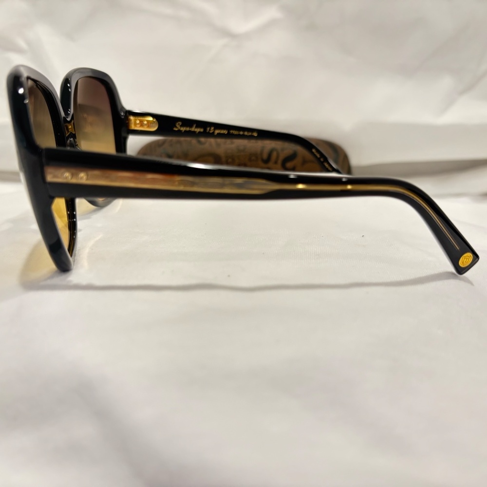 NEW! DITA SUPA DUPA 15TH ANNIVERSARY 7700-M-BLK; OVERSIZED BLACK FRAME W/ GOLD - Picture 5 of 7